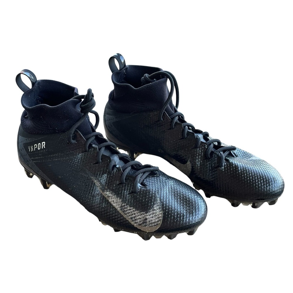 Nike Vapor Untouchable Pro 3 Football Cleats Men's Size 9 Black Metallic